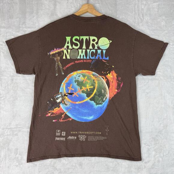 Cactus Jack Other - Travis Scott Fortnite Cactus Jack Astroworld Astronomical Men’s M Rapper ‘Read’